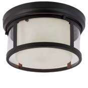 Wholesale - 13.25" RUBBED OIL BRONZE CEILING FIXTURE LIGHT C/P 1, UPC: 736916611107